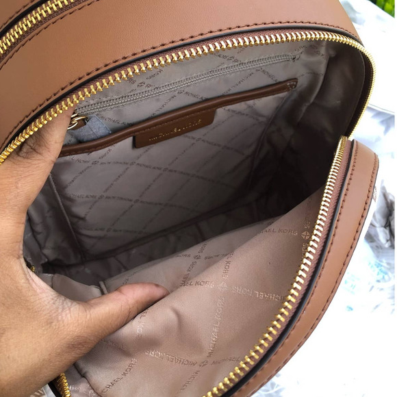 New Michael Kors Jaycee Medium Logo Zip Pocket Backpack - Picture 7 of 9